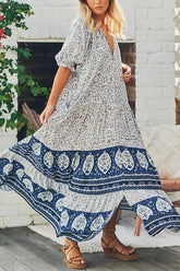Maxikleid mit Paisley-Print